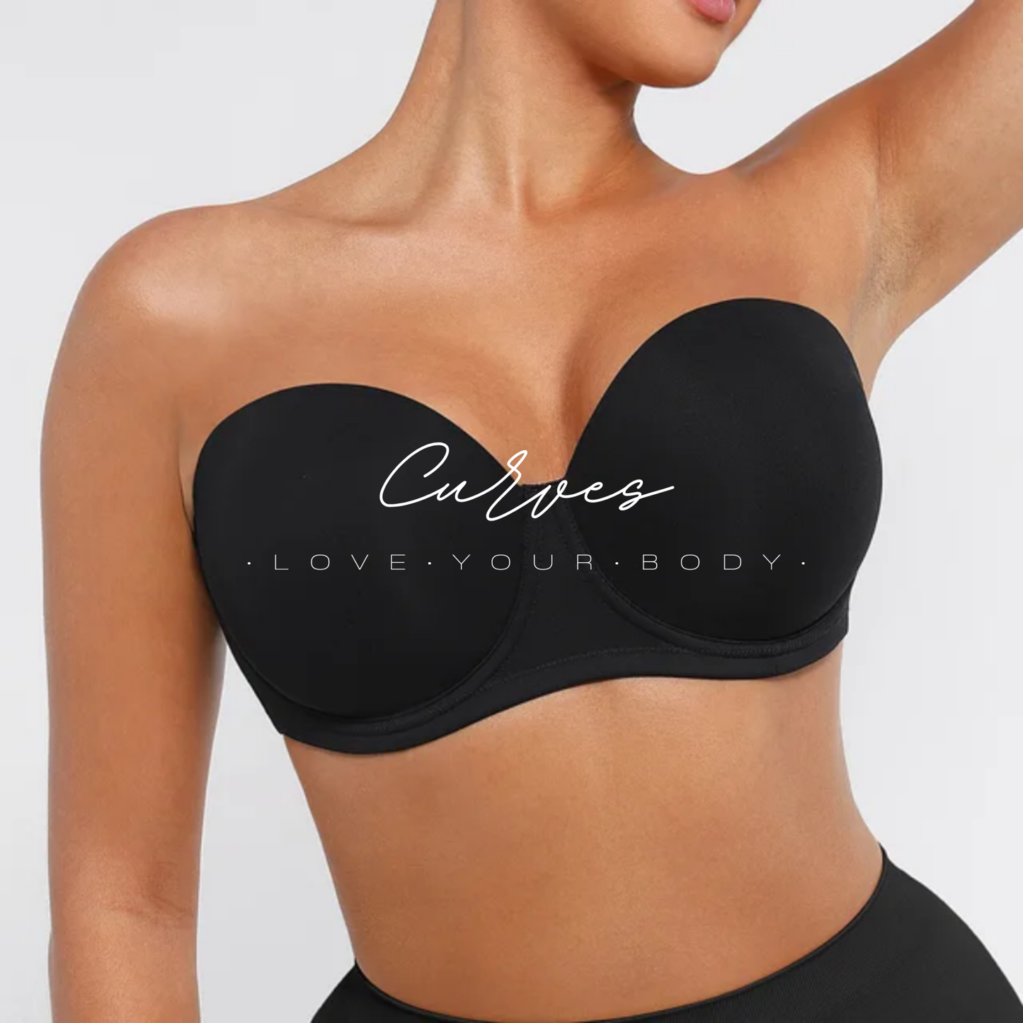 Deep Cup Medium Coverage Strapless Bra
