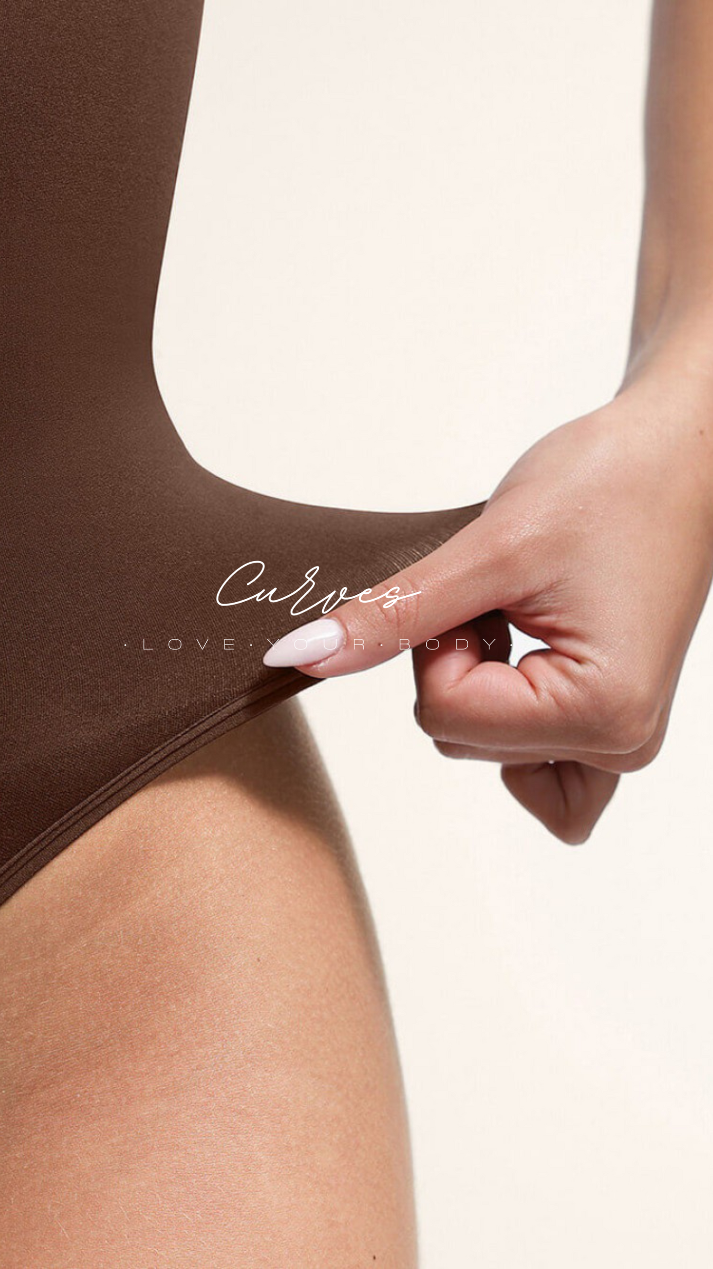 High Compression Thong Bodysuit Coffee