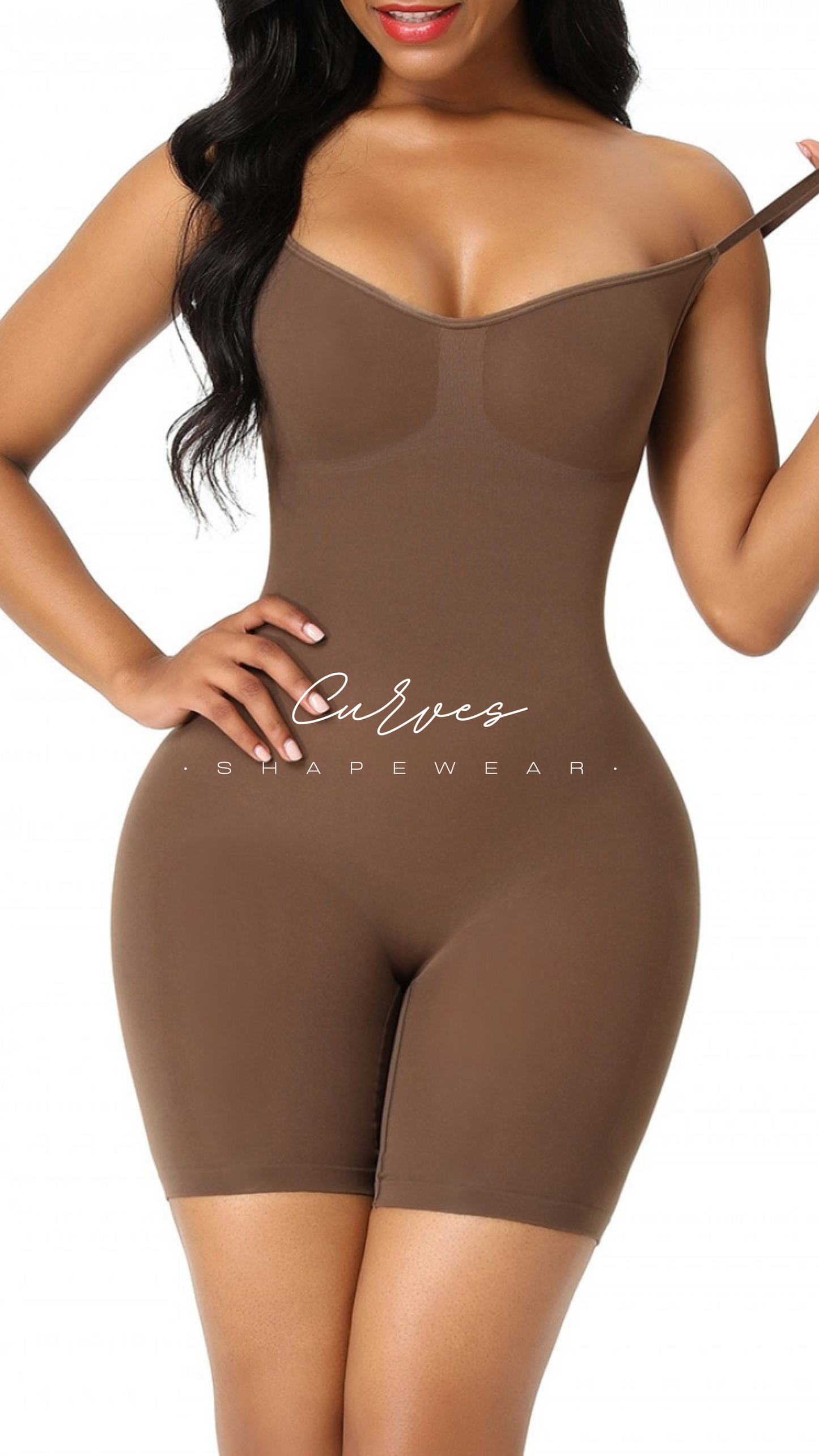 Camel Overbust Seamless Full Body Shaper