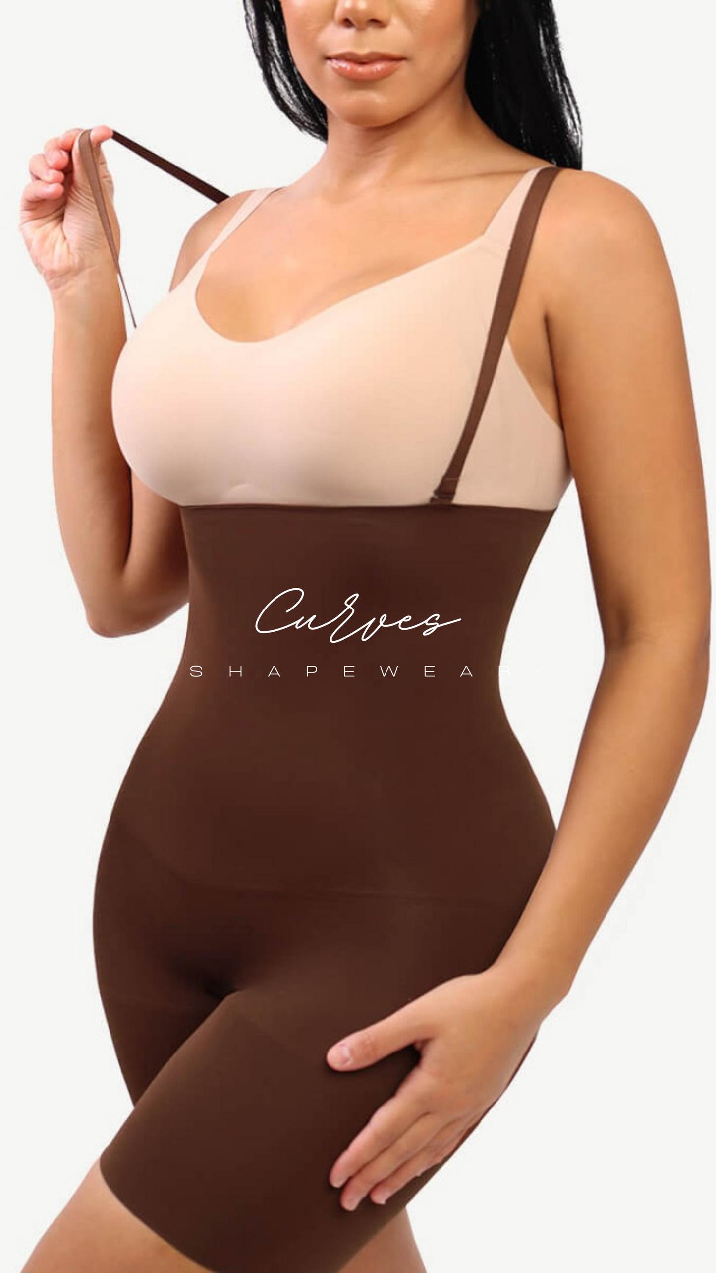 Coffee High Waist Seamless Thigh Cling