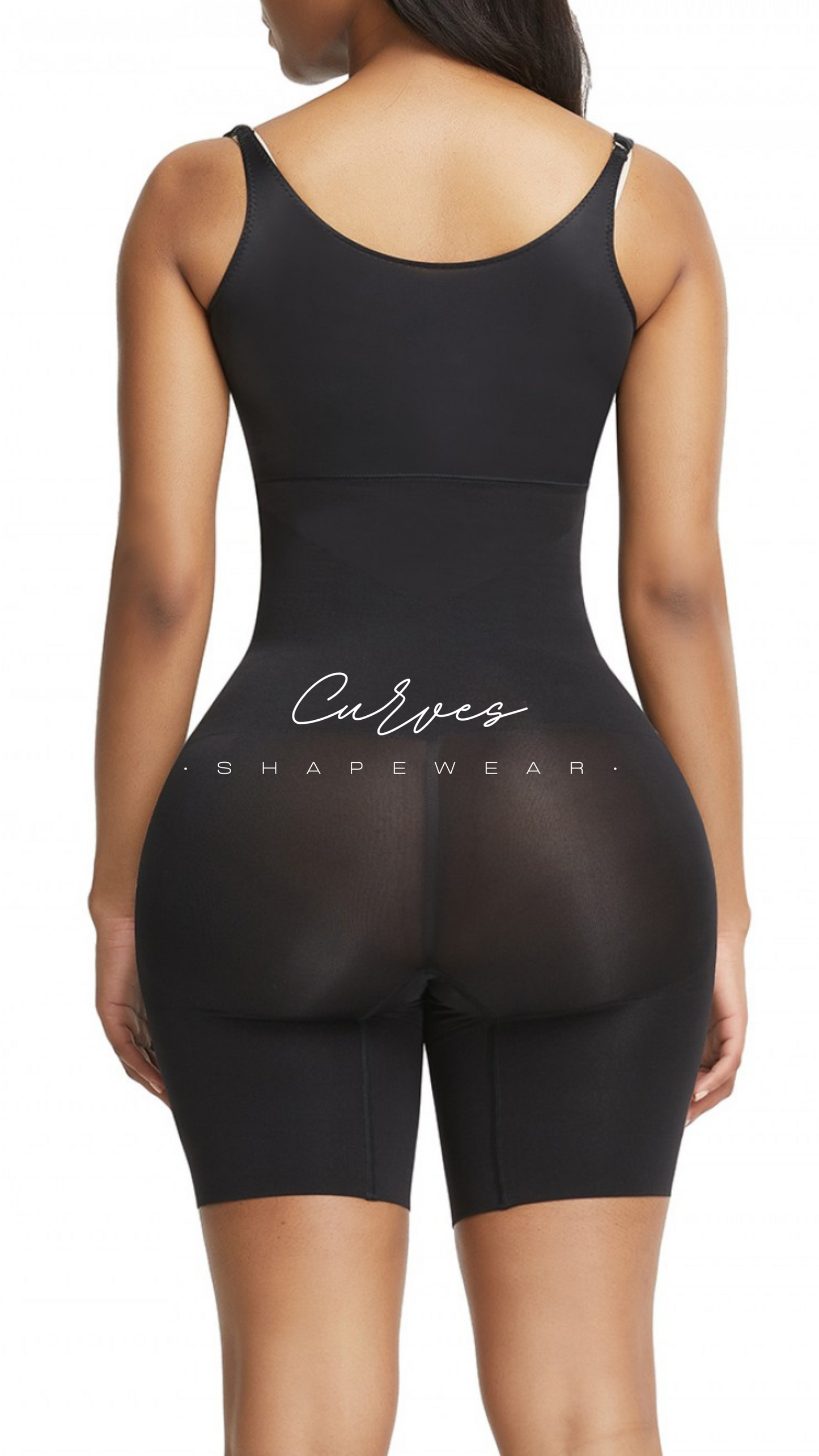 Black Underbust Seamless Full Body Shaper