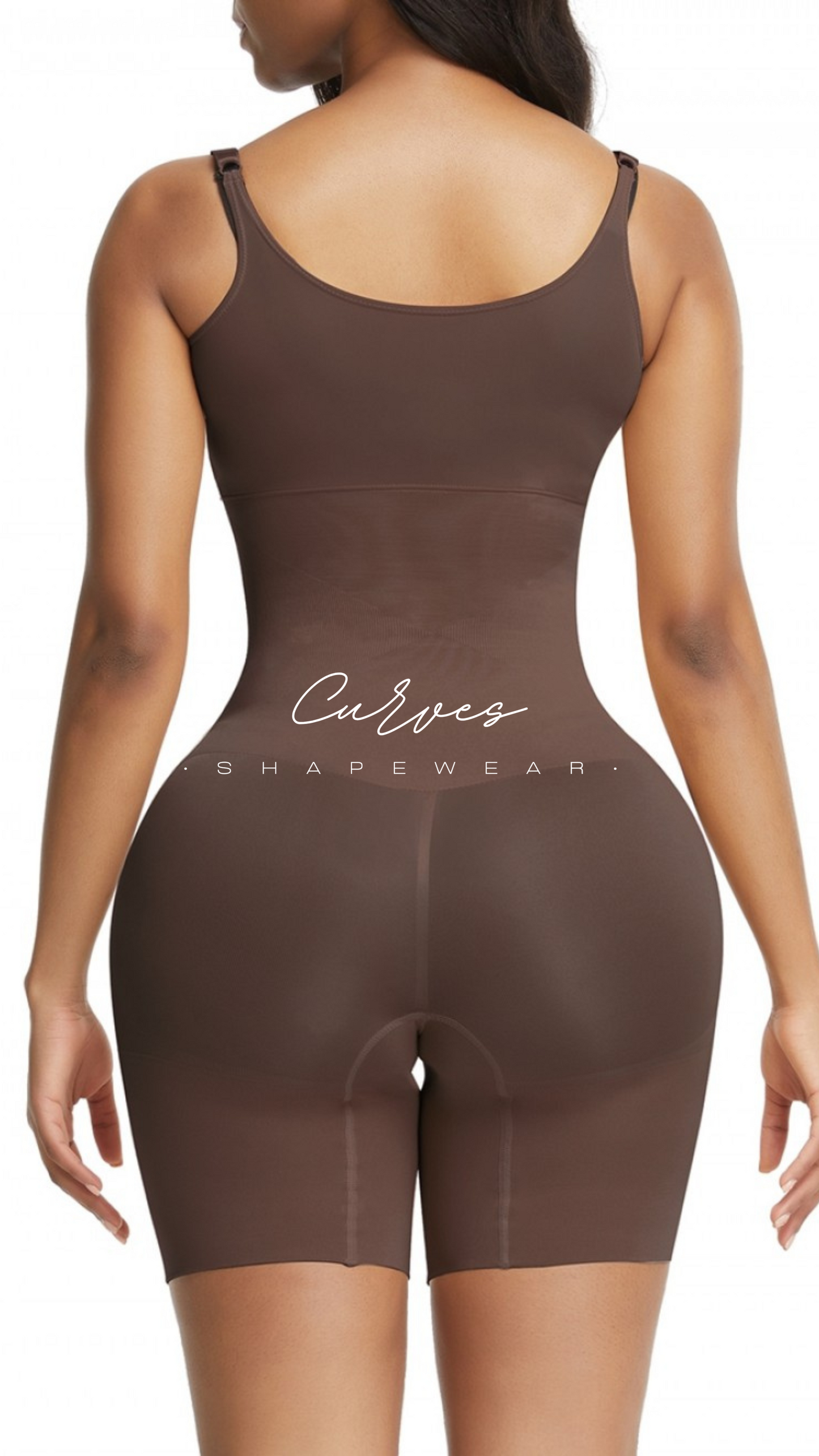 Coffee Underbust Seamless Full Body Shaper