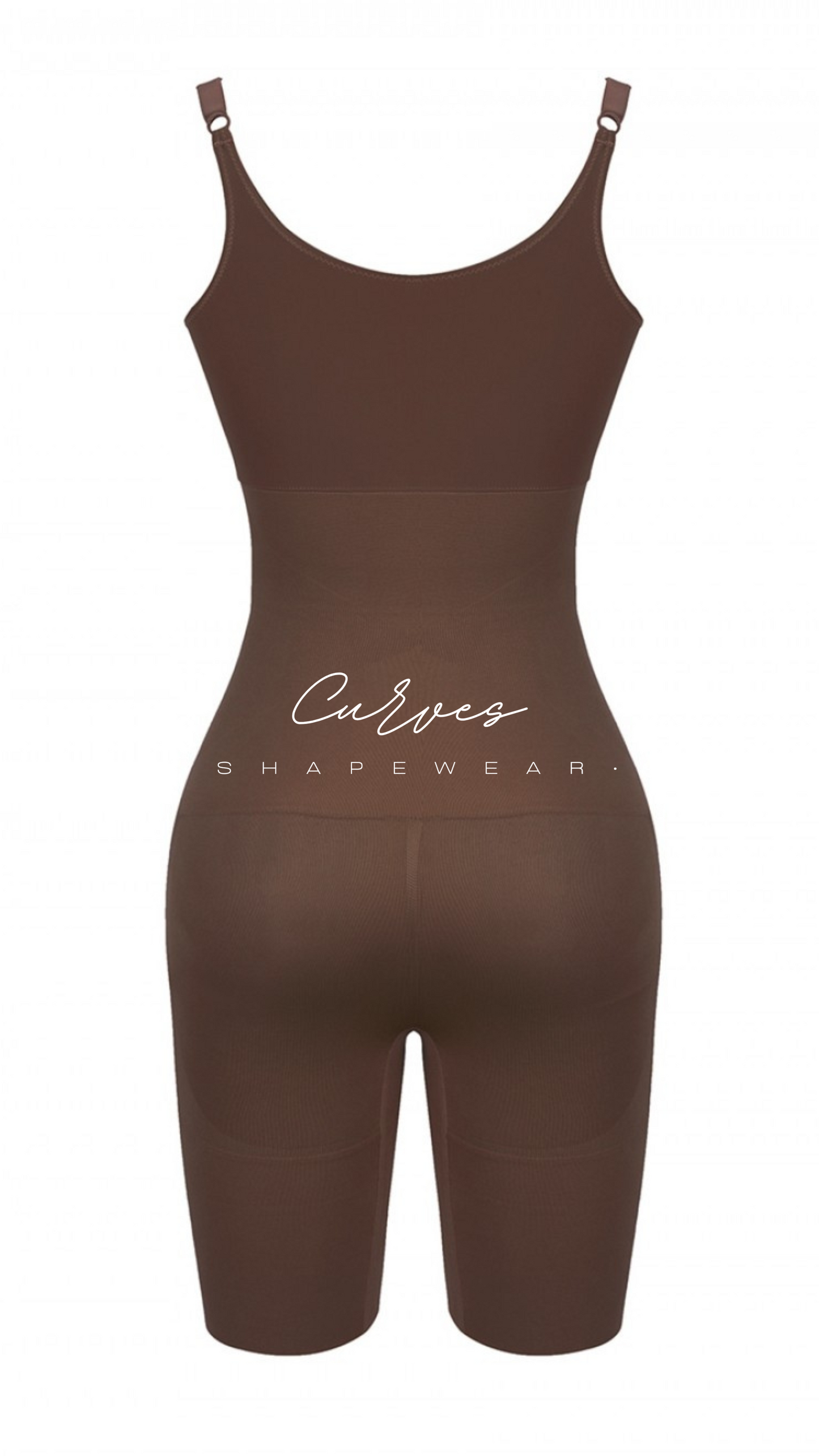 Coffee Underbust Seamless Full Body Shaper