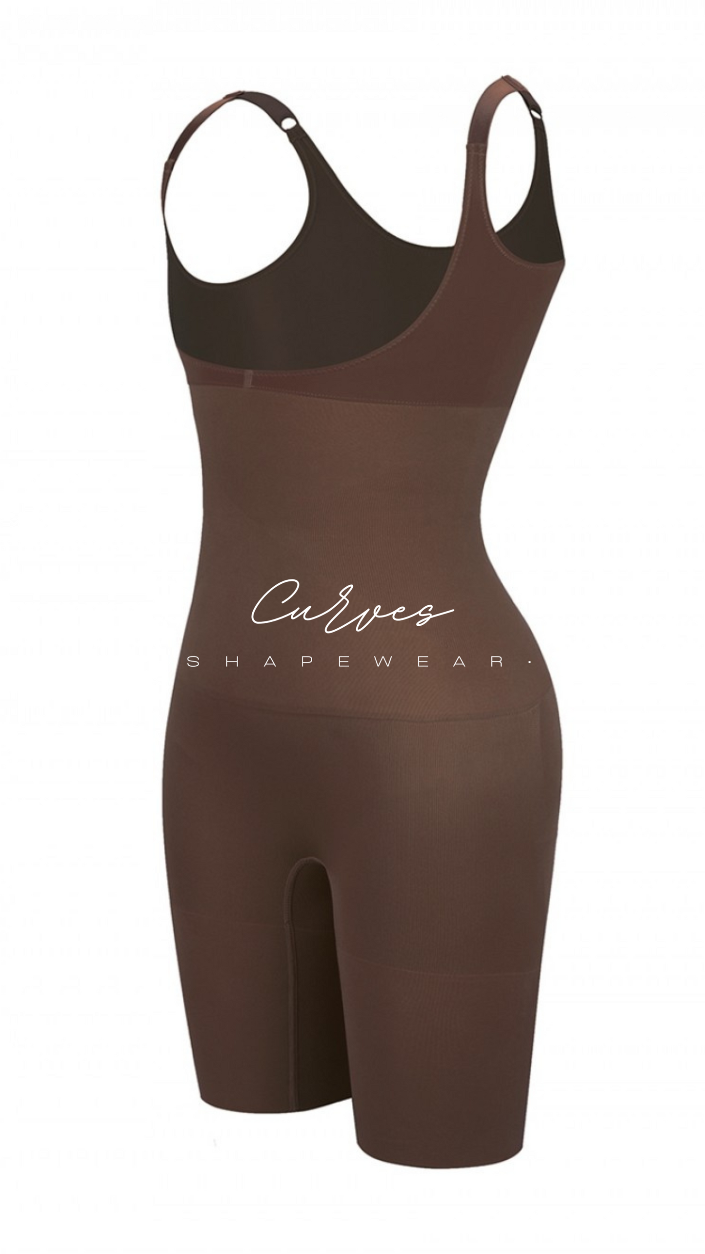 Coffee Underbust Seamless Full Body Shaper