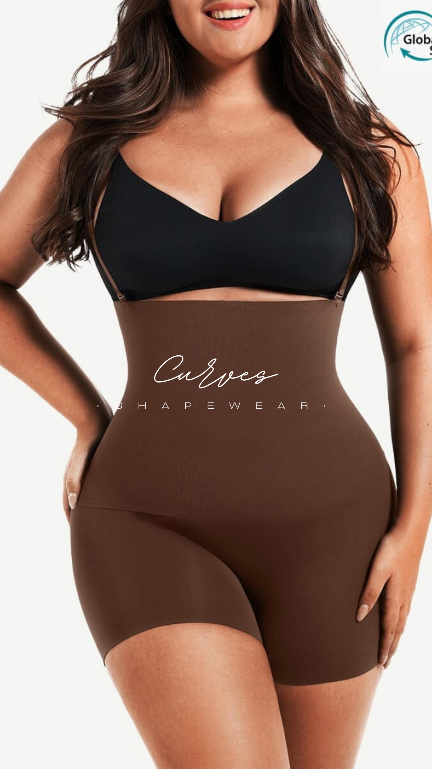 Coffee High Waist Seamless Boyshort Shaper