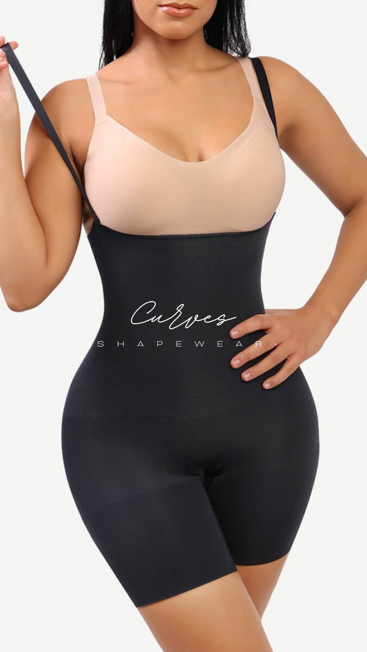 Black High Waist Seamless Thigh Cling