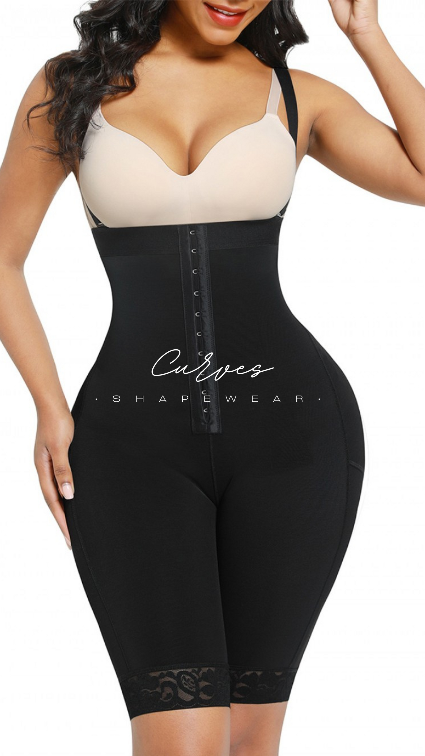 Black Long High Compression Body Shaper