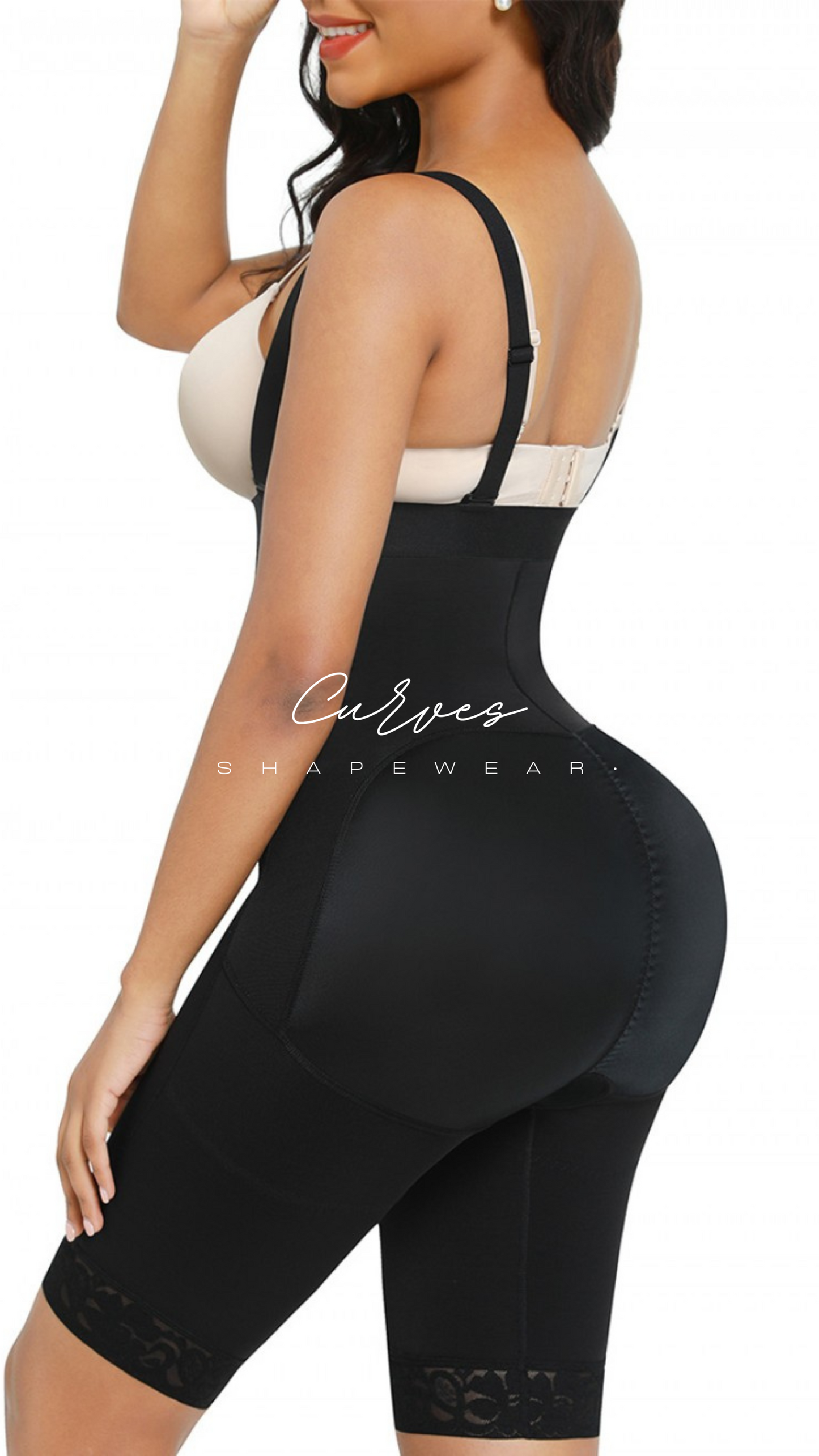 Black Long High Compression Body Shaper