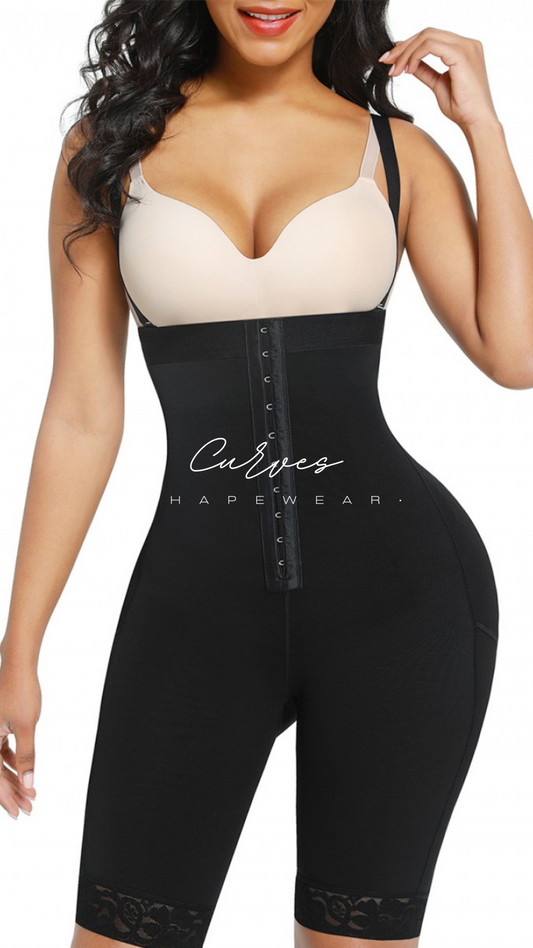 Black Long High Compression Body Shaper