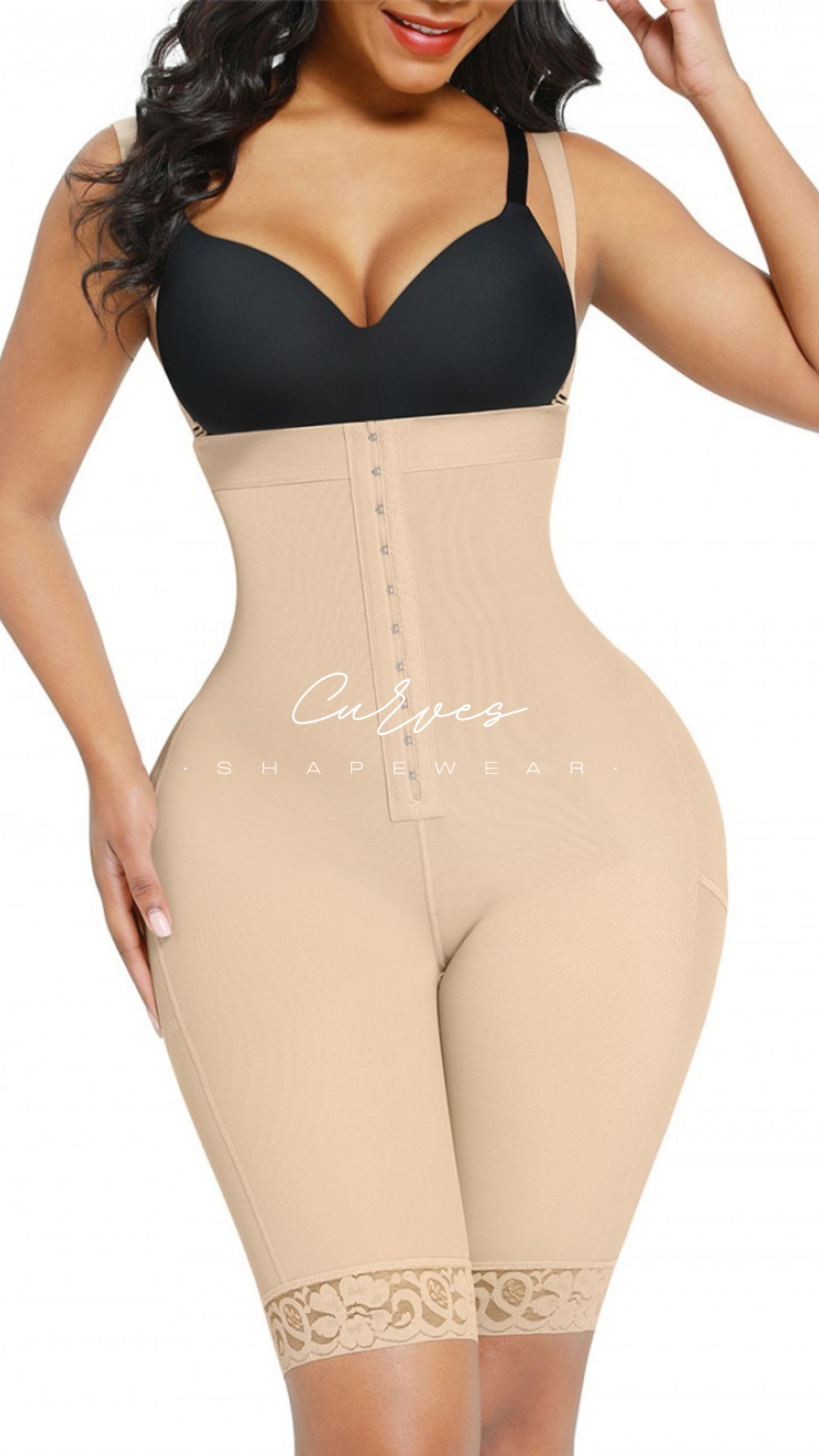 Nude Long High Compression Body Shaper