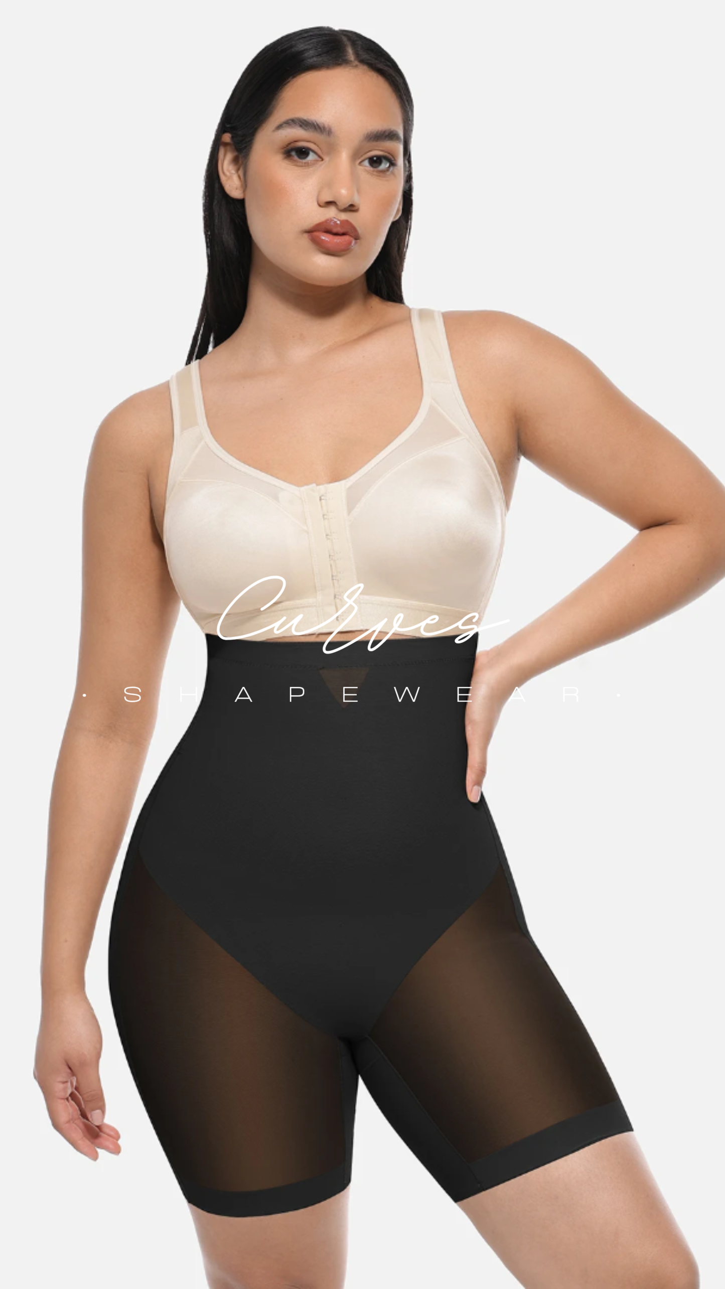 Mesh High Waisted Thigh Cling