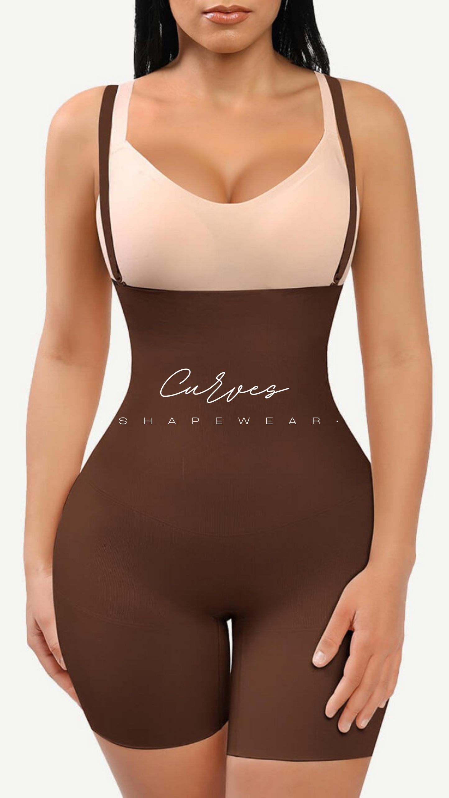 Coffee High Waist Seamless Thigh Cling