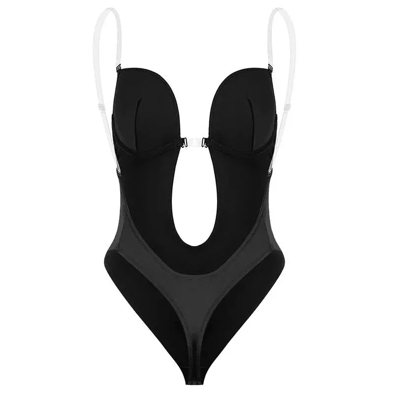 Backless Deep Plunge Thong Body Shaper